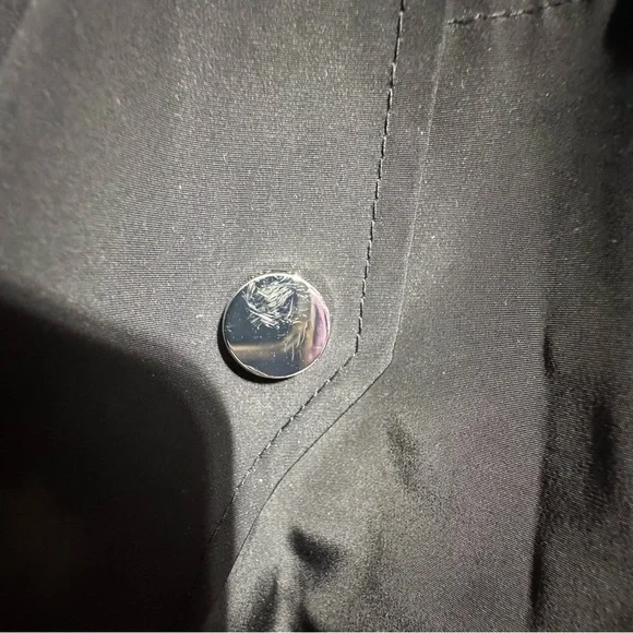 Charter Club Anorak Jacket Large Petite Water-Resistant Hooded Drawstring Waist - Picture 5 of 14